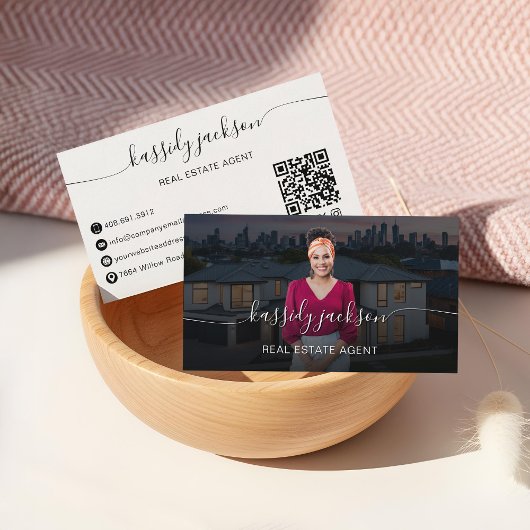 Script Name Professional Real Estate Agent Foto Visitekaartje