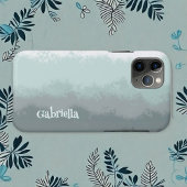 Script name simple ombre blauwgroen moderne abstra Case-Mate iPhone case