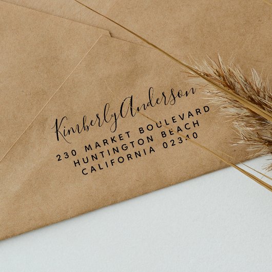 Script Name & Simple Return-adres Zelfinktende Stempel