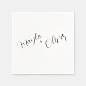 Script namen bruiloft servetten (Voorkant)