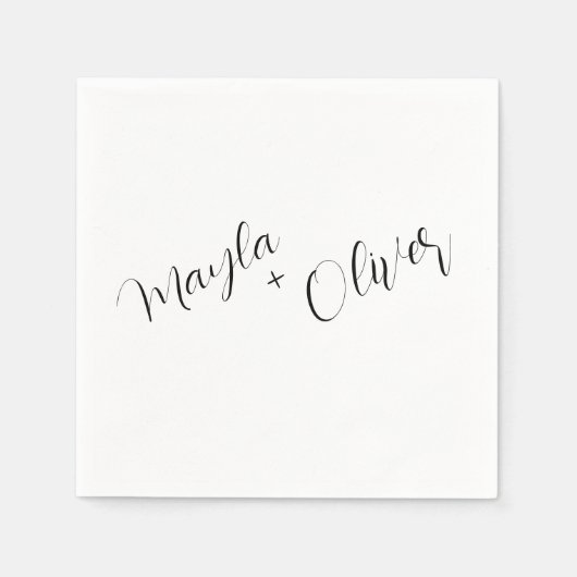Script namen bruiloft servetten (Voorkant)