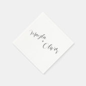 Script namen bruiloft servetten (Hoek)