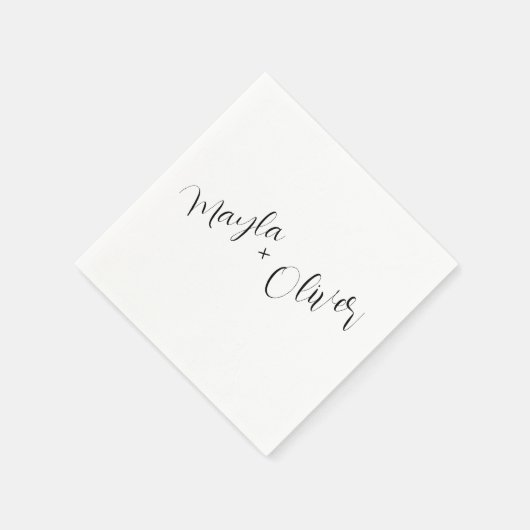 Script namen bruiloft servetten (Hoek)