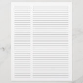 Script Navy Blau Metallic Gouden Monogram Recept (Achterkant)