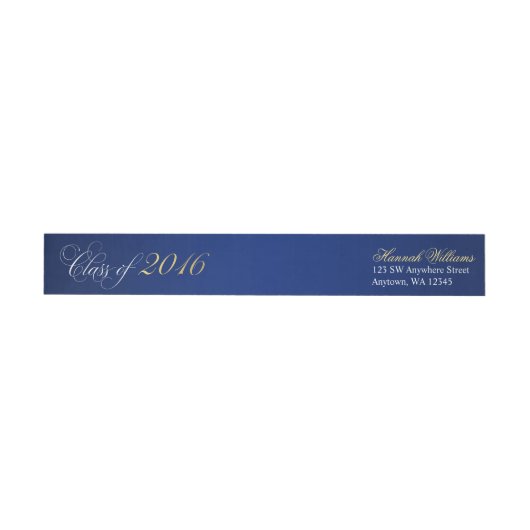 Script Navy Blue Faux Gold 2016-Afstuderen (Individueel)