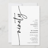 Script Negentigste Verjaardag Kaart (Voorkant)