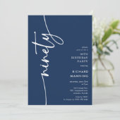 Script Negentigste Verjaardag Kaart (Staand voorkant)