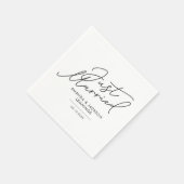 Script Net Getrouwd Bruiloftsreceptie Servet (Hoek)