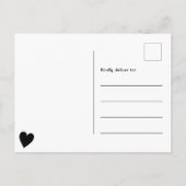 Script Nieuwe Home fototoets bewegende aankondigin Aankondigingskaart (Achterkant)