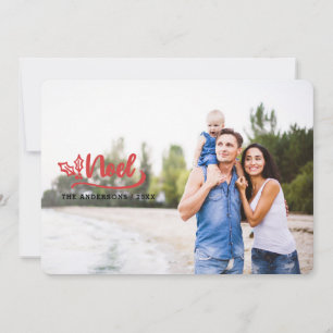 Script Noel Photo Moderne Vakantie Fotokaarten Feestdagenkaart
