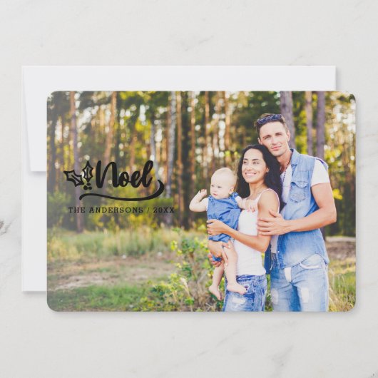 Script Noel Vakantiefotokaarten Feestdagenkaart (Voorkant)