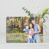 Script Noel Vakantiefotokaarten Feestdagenkaart (Staand voorkant)