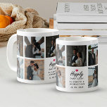 Script nog lang en gelukkig na Pink Heart Photo Co Koffiemok<br><div class="desc">Drink je ochtendkoffie met een lach met behulp van de "Script Happily Ever After Pink Heart Photo Collage Coffee Mok" van Zazzle! Met het elegante script 'Happily Ever After' met een charmant roze hart en gepersonaliseerde namen van de bruid en bruidegom en trouwdatum, is deze mok een oprechte herinnering. Pas...</div>