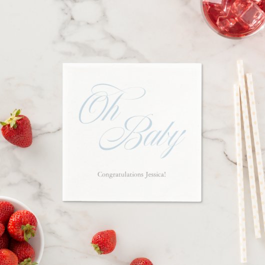 Script Oh Baby | BABY SHOWER | Het is een jongen Servetten (Insitu)