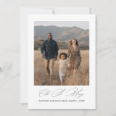 Script Oh So Merry Joyful Foto Kerst Eenvoudig Feestdagenkaart (Voorkant)