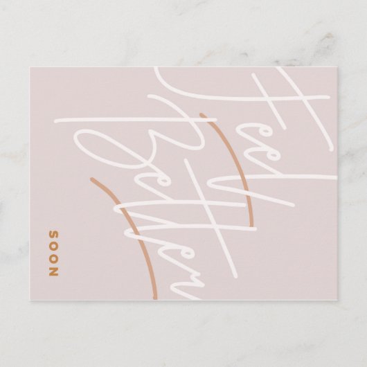 Script om je beter te voelen briefkaart (Voorkant)