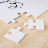 Script Onderschrift | Voor Altijd | Trouwkoppel Legpuzzel (Zijkant)