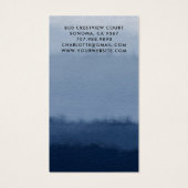 Script Oorbel Blauw Ombre Sieraden Display Kaart (Achterkant)