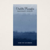 Script Oorbel Blauw Ombre Sieraden Display Kaart (Voorkant)