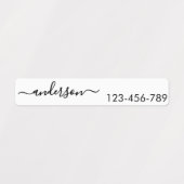 Script op maat kledinglabel voor verzorgingstehuis labels (Design 1)