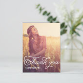 Script Overlay Afstuderen bedankkaart Briefkaart (Staand voorkant)