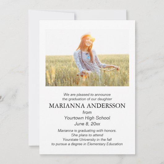 Script Overlay Afstuderen Fotoaankondiging Kaart (Achterkant)