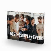 Script Overlay Gepersonaliseerd Beste paar ooit Fotoblokken (Rechts)