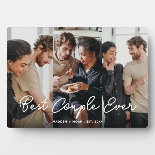 Script Overlay Gepersonaliseerde Beste Paar Ooit F Fotoplaat (voorkant)