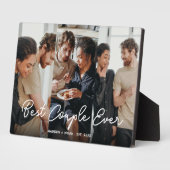 Script Overlay Gepersonaliseerde Beste Paar Ooit F Fotoplaat (Zijkant)