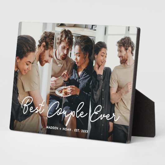 Script Overlay Gepersonaliseerde Beste Paar Ooit F Fotoplaat (Zijkant)