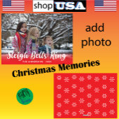 Script Overlay 🎶 Sleigh Bells Ring Holiday Kaart