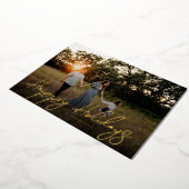 Script Overlay Vakantiefoto Folie Feestdagenkaart (Gedraaid)