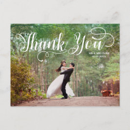 Script Overlay Wedding Foto Dank u Briefkaart