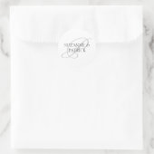 Script P Monogram Labels (Zilver / Zwart) (Tas)