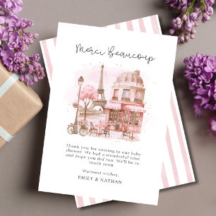 Script Paris Cafe Bedankt Baby shower