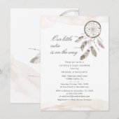 Script Pastel Couples Baby shower Dream Catcher Kaart (Voorkant / Achterkant)