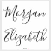 Script Personalized Name stickers (Vel)