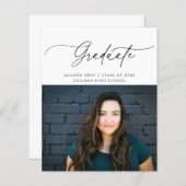 Script Photo Afstuderen Card (Voorkant / Achterkant)