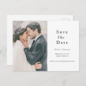 Script Photo De datum opslaan Aankondigingskaart (Voorkant / Achterkant)