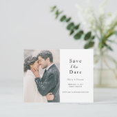 Script Photo De datum opslaan Aankondigingskaart (Staand voorkant)