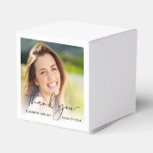 Script Photo Graduation Party Bedankt Bedankdoosjes (Achterkant)