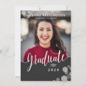 Script Photo Graduation Party Kaart (Voorkant)