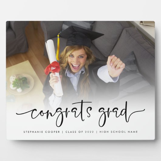 Script Photo Overlay Congrats Afstudeerder 2025 Af Fotoplaat (Voorkant)