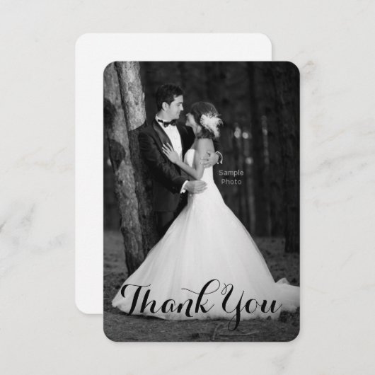 Script Photo Weddenschap Bedankt (Voorkant / Achterkant)