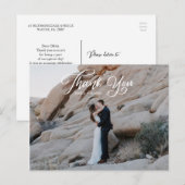 Script Photo Wedding Hartelijk dank Briefkaart (Voorkant / Achterkant)