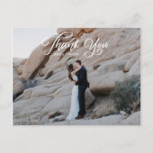  Script Photo Wedding Hartelijk dank Briefkaart (Voorkant)