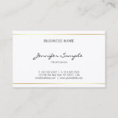 Script Plain Elegant Professioneel Handgeschreven Visitekaartje (Achterkant)