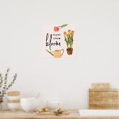 Script Plant Grow Bloom Tulip Poster (Keuken)