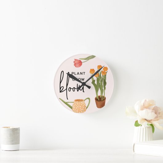  Script Plant Grow Bloom Tulip Ronde Klok (Huis)