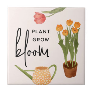  Script Plant Grow Bloom Tulip Tegeltje